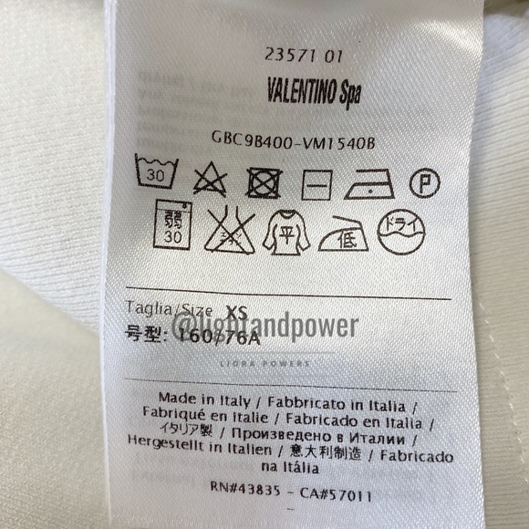 Valentino White Peplum Jacket XS EUC - Picture 8 of 9